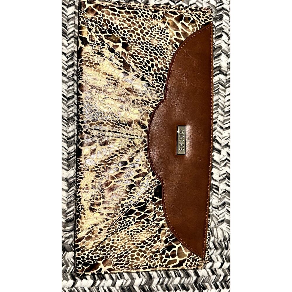 Miche Classic Raquel Brown Copper Giraffe Print Magnetic Changeable Purse Cover